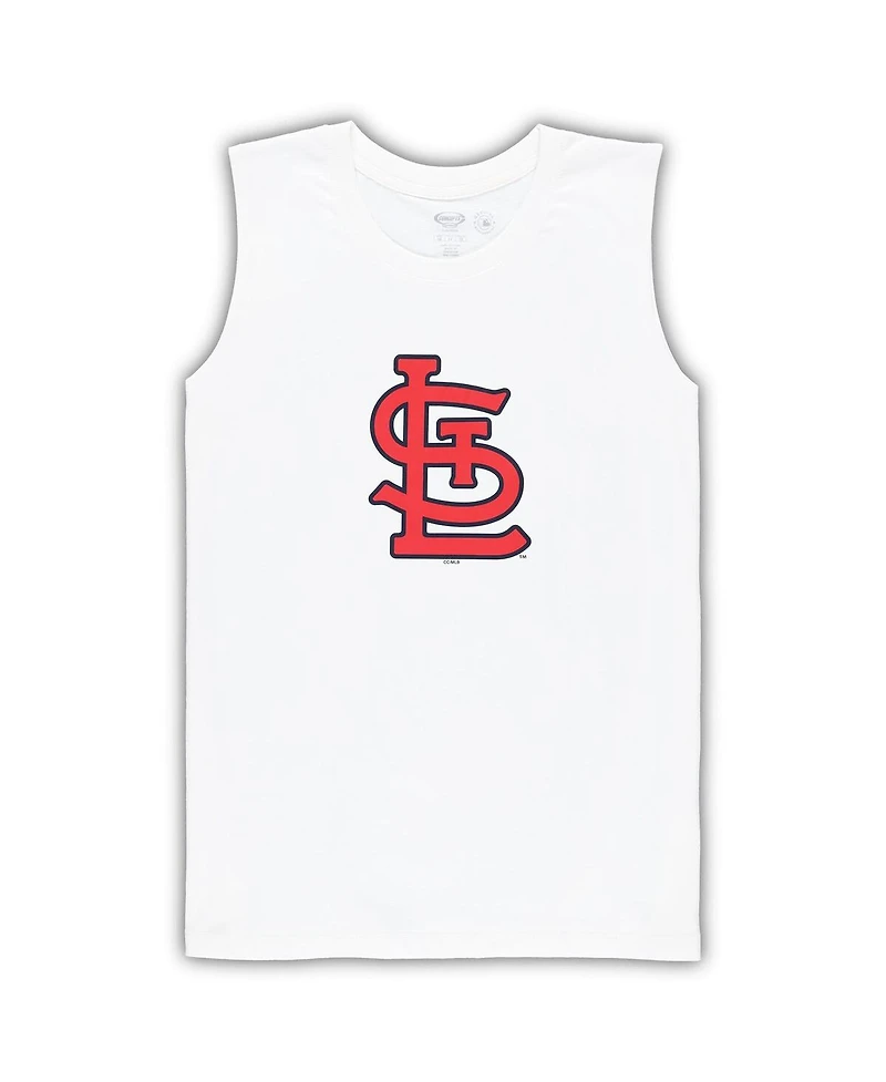 Concepts Sport Women's White/Red St. Louis Cardinals Plus Tank Top Shorts Sleep Set