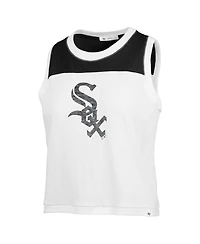 '47 Brand Women's White Chicago Sox Premier Zoey Waist Length Tank Top