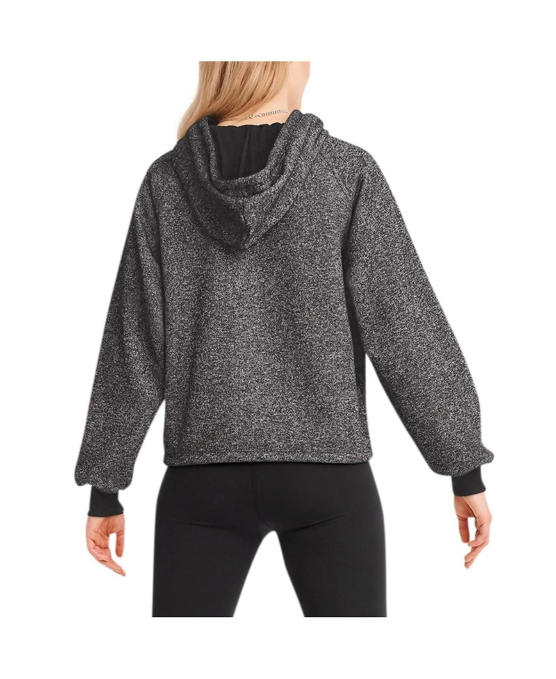 Dkny Sport Women's Black Washington Commanders Debbie Dolman Raglan Pullover Hoodie Sweatshirt