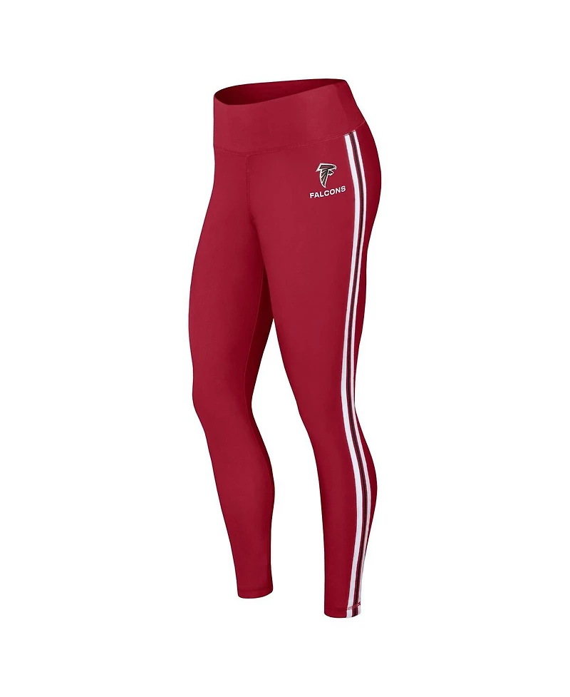 Wear by Erin Andrews Women's Red Atlanta Falcons Color Block Leggings