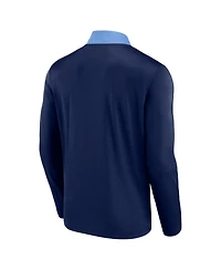 Fanatics Men's Navy Tampa Bay Rays Unstoppable Quarter-Zip Top
