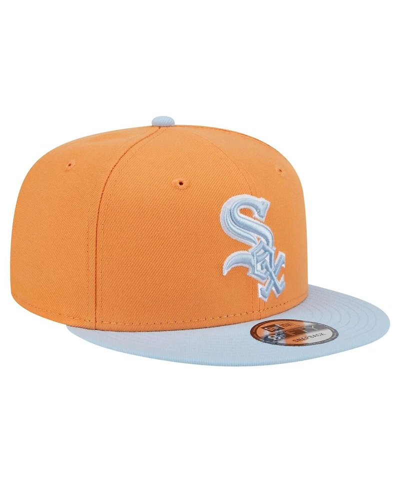New Era Men's Orange Chicago White Sox Spring Color Two-Tone 9FIFTY Snapback Hat