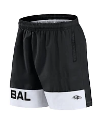 Fanatics Men's Black Baltimore Ravens Elements Shorts