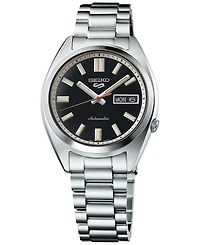 Seiko Men's Automatic 5 Sports Midsize Stainless Steel Bracelet Watch 37mm