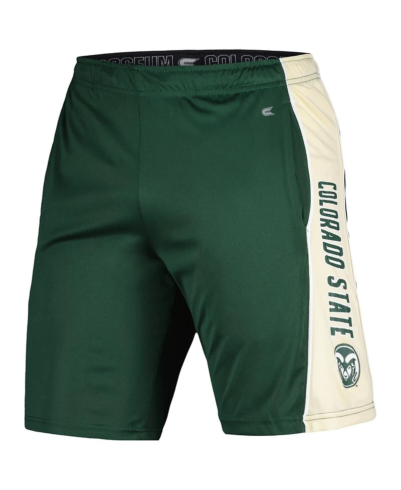 Colosseum Men's Green Colorado State Rams Panel Shorts