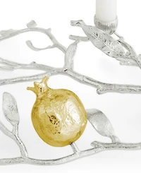 Michael Aram Pomegranate Silver and Gold Low Candleholders