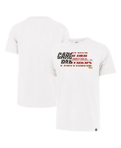 '47 Brand Men's White Carolina Panthers Flag Script Franklin T-Shirt