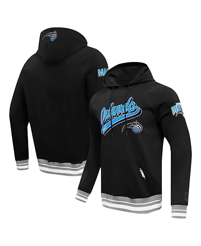 Pro Standard Men's Black Orlando Magic Script Tail Pullover Hoodie