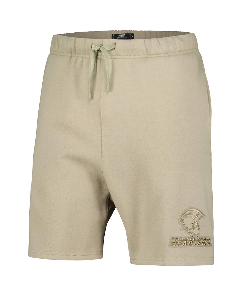 Pro Standard Men's Tan Norfolk State Spartans Neutral Relaxed Shorts