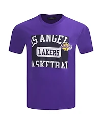 Pro Standard Men's Purple Los Angeles Lakers Made To Play Drop Shoulder T-Shirt