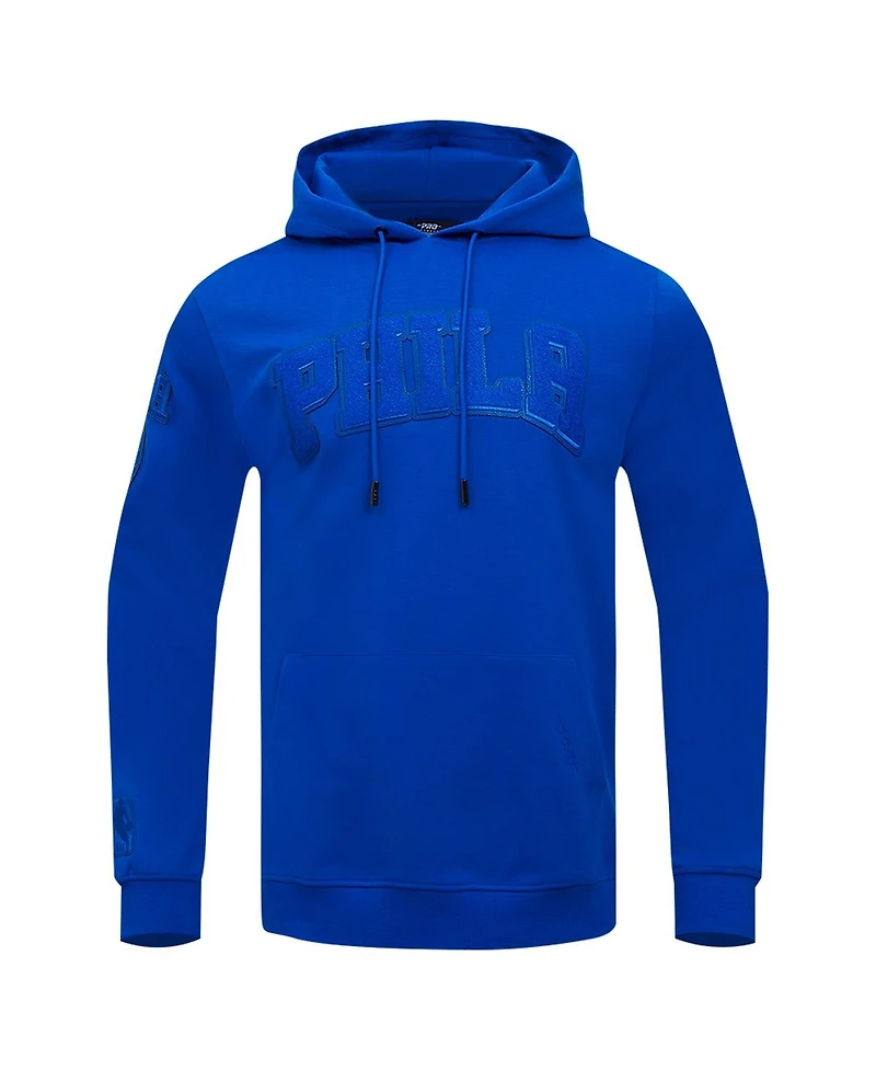 Pro Standard Men's Royal Philadelphia 76ers Triple Tonal Dk Pullover Hoodie Jacket