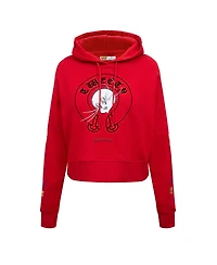 Freeze Max Women's Looney Tunes Tweety Bird Cropped Pullover Hoodie