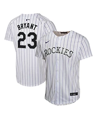 Nike Big Boys and Girls Kris Bryant White Colorado Rockies Home Game Player Jersey