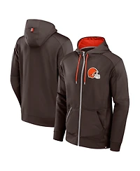 Fanatics Men's Brown Cleveland Browns Defender Full-Zip Hoodie