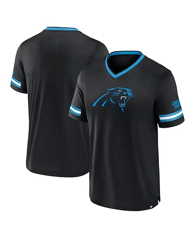 Fanatics Men's Black Carolina Panthers Stripe Stacking T-Shirt