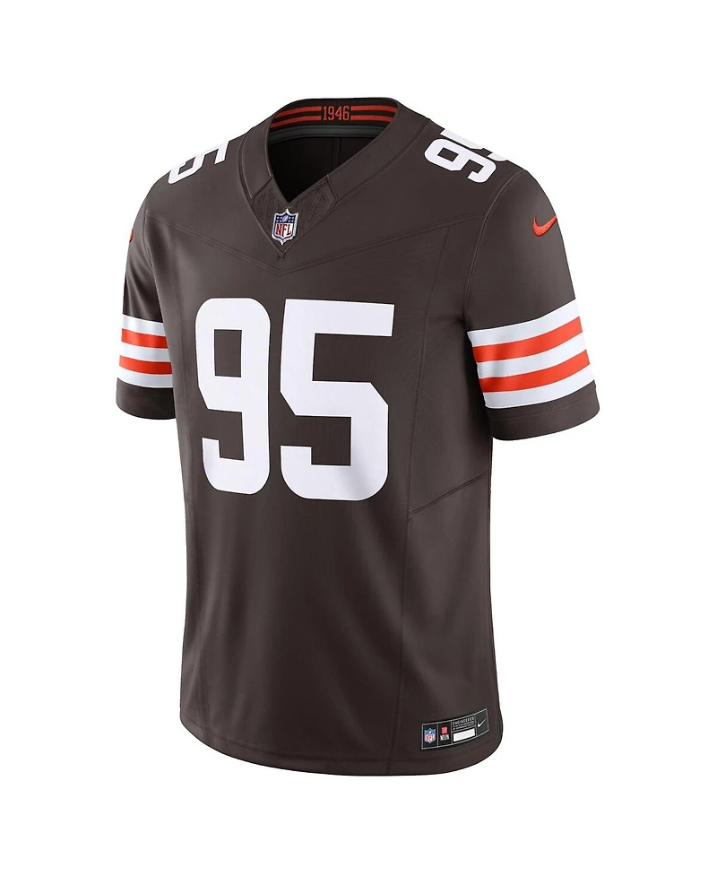Nike Men's Myles Garrett Brown Cleveland Browns Vapor F.u.s.e. Limited Jersey