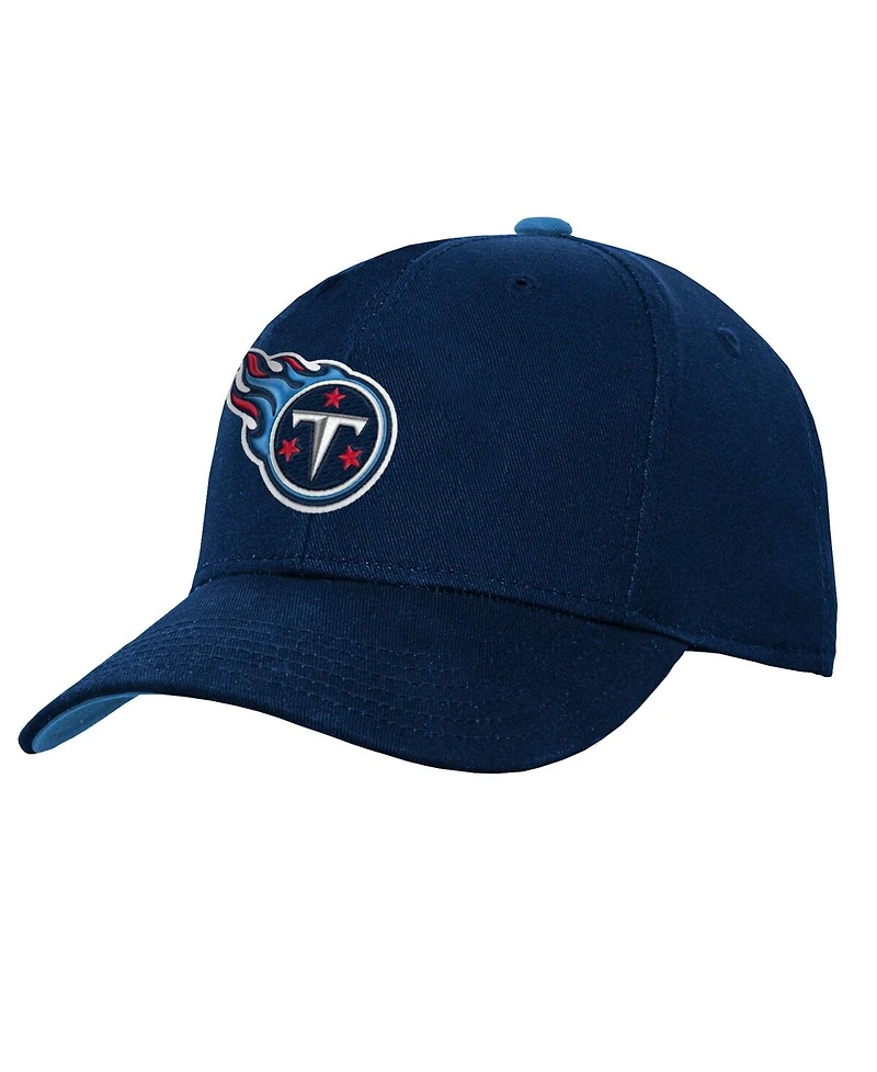 Outerstuff Big Boys and Girls Navy Tennessee Titans Team Pre-Curved Adjustable Hat