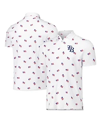 Antigua Men's White Tampa Bay Rays Americana Polo