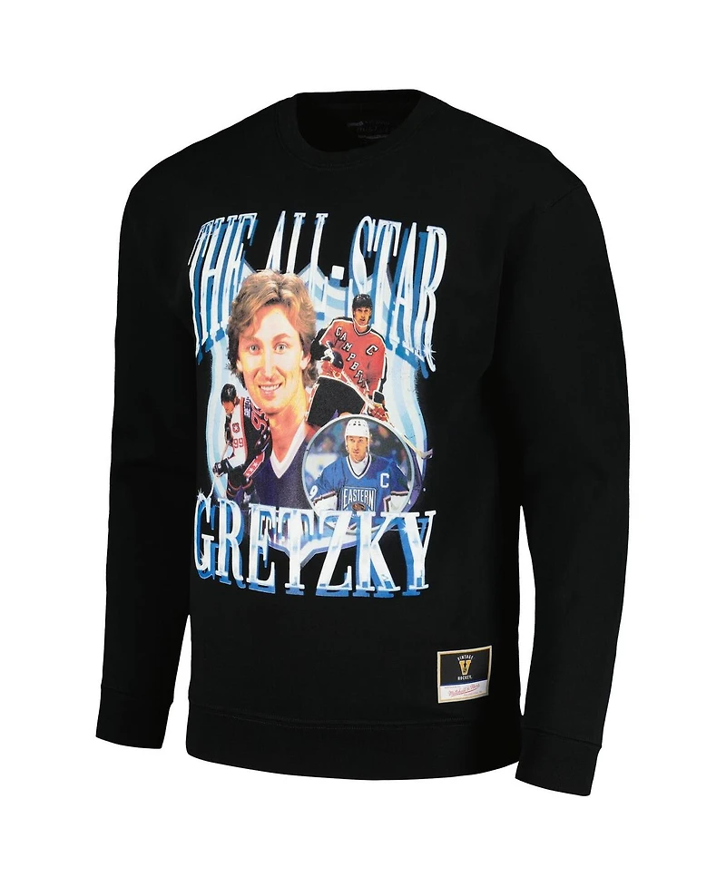 Mitchell & Ness Men's Wayne Gretzky Black Nhl All-Star Pullover Sweatshirt