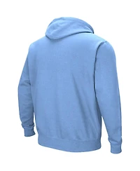 Colosseum Men's Light Blue Rhode Island Rams Arch & Logo 3.0 Pullover Hoodie