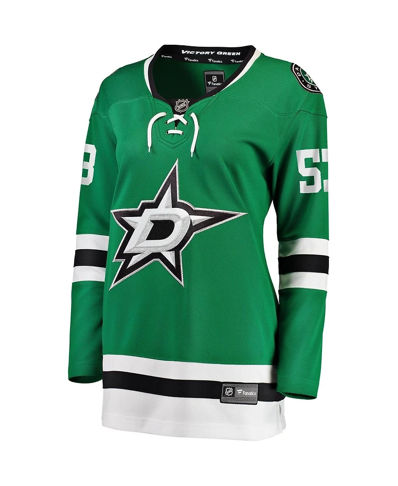 Fanatics Women's Wyatt Johnston Kelly Green Dallas Stars Home Breakaway Player Jersey