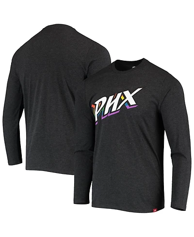 Sportiqe Men's and Women's Heathered Black Phoenix Mercury Pride Tri-Blend Long Sleeve T-Shirt