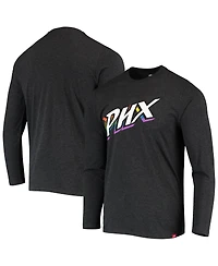 Sportiqe Men's and Women's Heathered Black Phoenix Mercury Pride Tri-Blend Long Sleeve T-Shirt