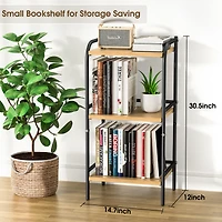 3-Tier Storage Rack Bookshelf Shelves for Living Room, Bathroom, Balcony, Kitchen