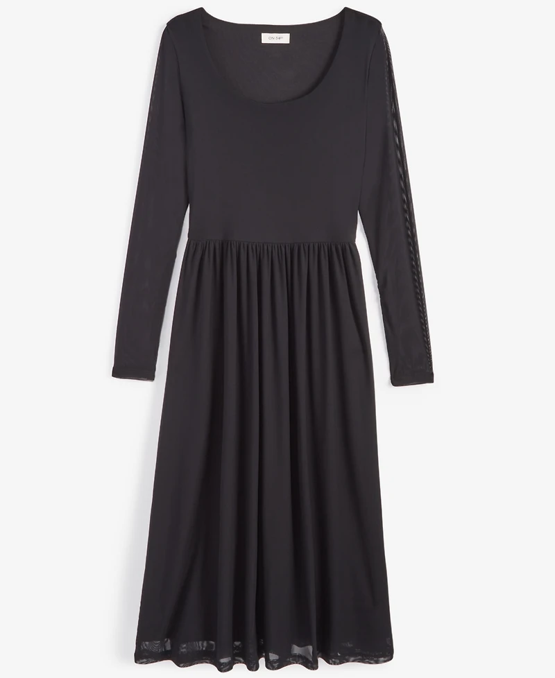 On 34th Women's Mesh Midi Dress, Created for Macy's