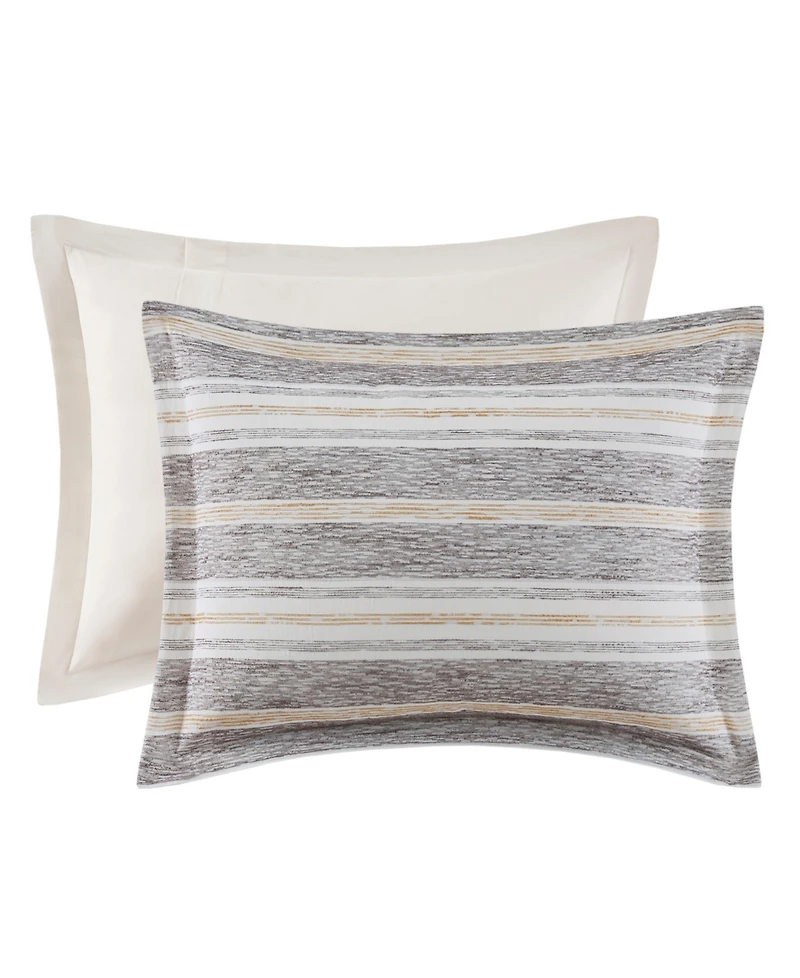 Madison Park Signature Oasis Oversized Chenille Jacquard Striped 9-Pc. Comforter Set, King/California King