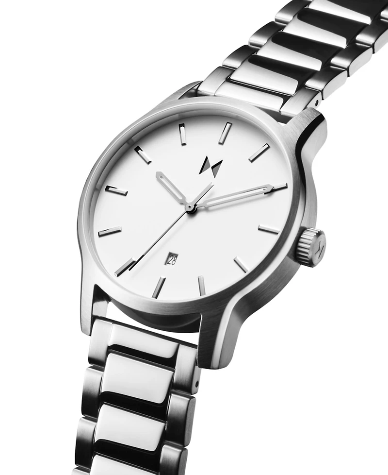 Mvmt Men's Classic Ii Silver Stainless Steel Watch 44mm