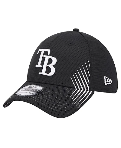 New Era Men's Black Toronto Blue Jays Active Dash Mark 39THIRTY Flex Hat