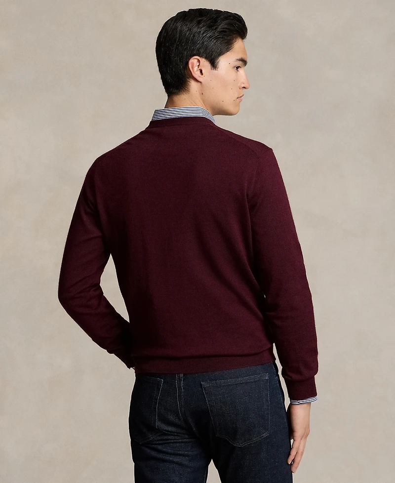 Polo Ralph Lauren Men's Washable Wool V-Neck Sweater