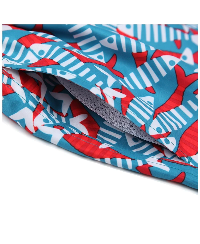 Rokka&Rolla Men's 7.5" Quick-Dry Mesh Lined Swim Trunks Upf 50+ , up to 2XL