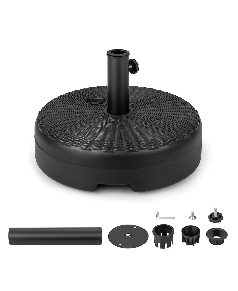 Sugift 18 Inch Fillable Heavy-Duty Round Umbrella Base Stand
