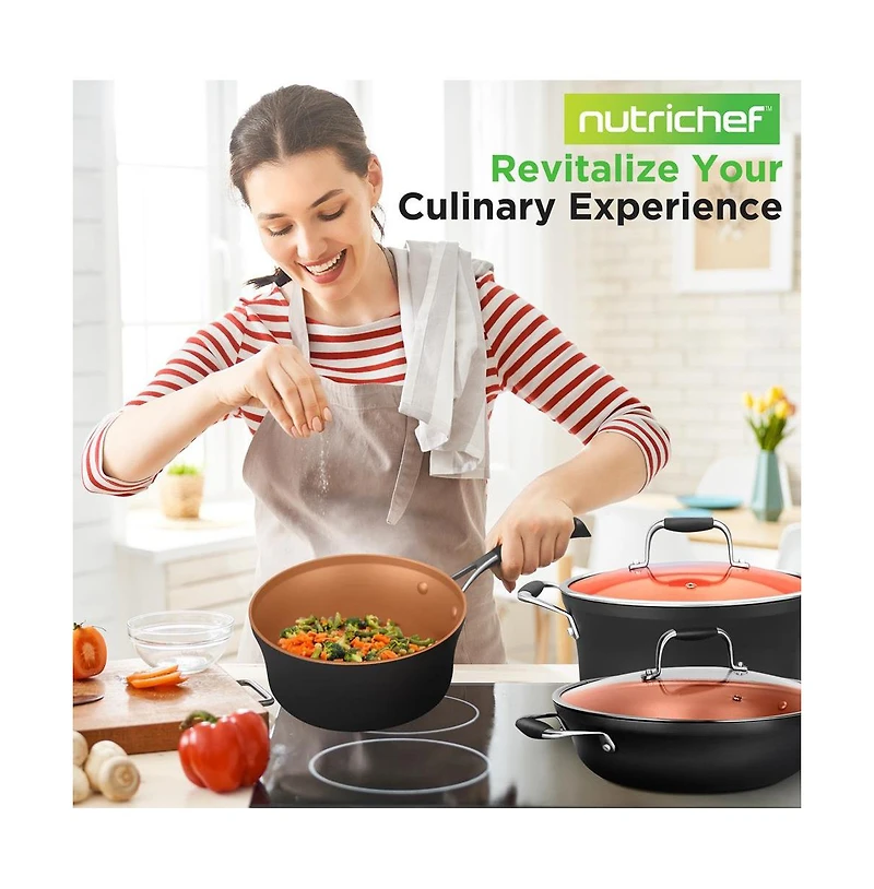 NutriChef Kitchenware Pots & Pans Set