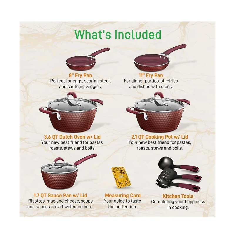 NutriChef Kitchenware Pots & Pans Set