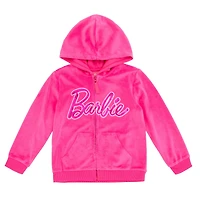 Barbie Toddler Girls Velour Matching Family Zip Up Hoodie & Pants Outfit Set Adult