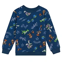 Disney Boys Lion King Toy Story Cars French Terry Sweatshirt and Jogger Pants Outfit Set to (2T - 10-12)