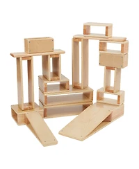 ECR4Kids Hollow Block Set, Natural, 18-Piece