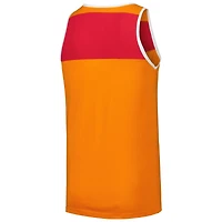 Mitchell & Ness Men's Orange/Red Tampa Bay Buccaneers Gridiron Classics Heritage Colorblock Tank Top