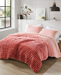 510 Design Avril Fluffy Ribbed Plush 3-Pc. Comforter Set, King/California King