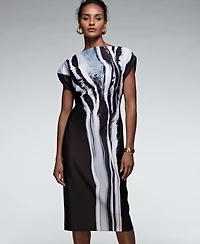 Donna Karan New York Women's Printed Scuba Sheath Dress