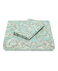 Chanasya Premium Damask Sage Duvet Cover Set - Duvet Cover (90” x 90”) & 1 Pillow Sham (20” x 26”)