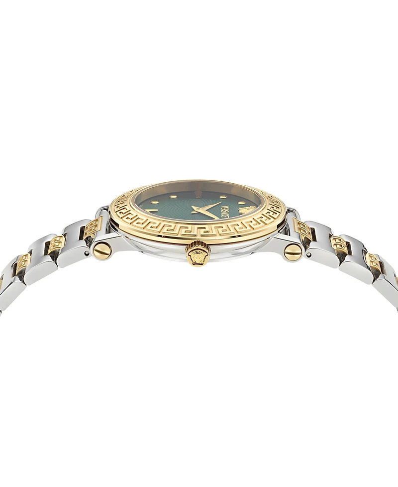 Versace Women's Swiss Greca Sphere Two-Tone Stainless Steel Bracelet Watch 35mm