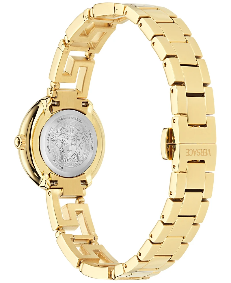 Versace Women's Swiss Greca Goddess Diamond (1-7/8 ct. t.w.) Gold Ion Plated Bracelet Watch 28mm
