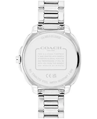 Coach Women's Kitt Silver Stainless Steel Bracelet Watch 34mm