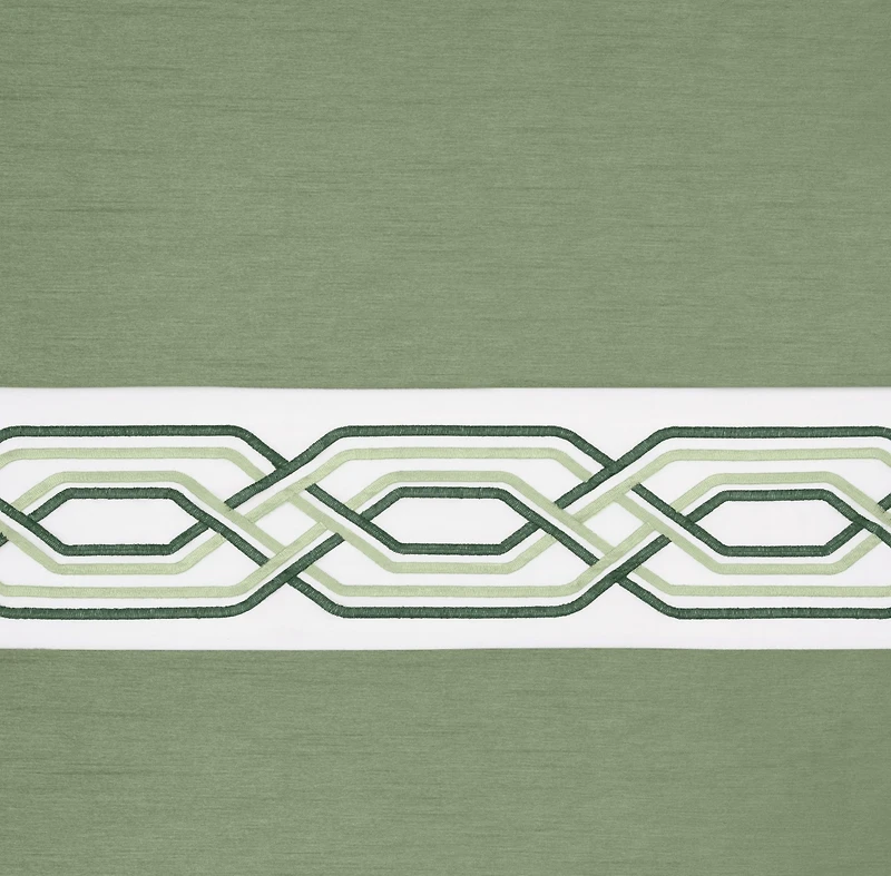 Kate Aurora Pacifico Rod Pocket Embroidered Window Valance