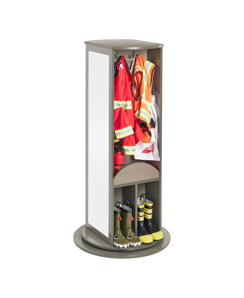 ECR4Kids Rotating Dress-Up Carousel, Natural, 1