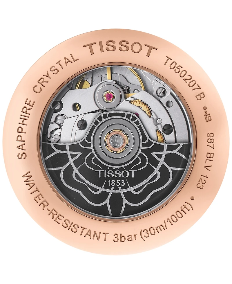 Tissot Women's Swiss Automatic Lady Heart Powermatic 80 White Strap Watch 35mm